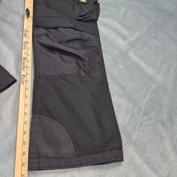 Caterpillar Work Pants Mens 32x32 Black Utility Cargo CAT Trademark C172 Pants - Picture 12 of 12